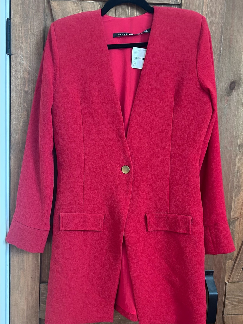 Free People Red Blazer and Shorts Set